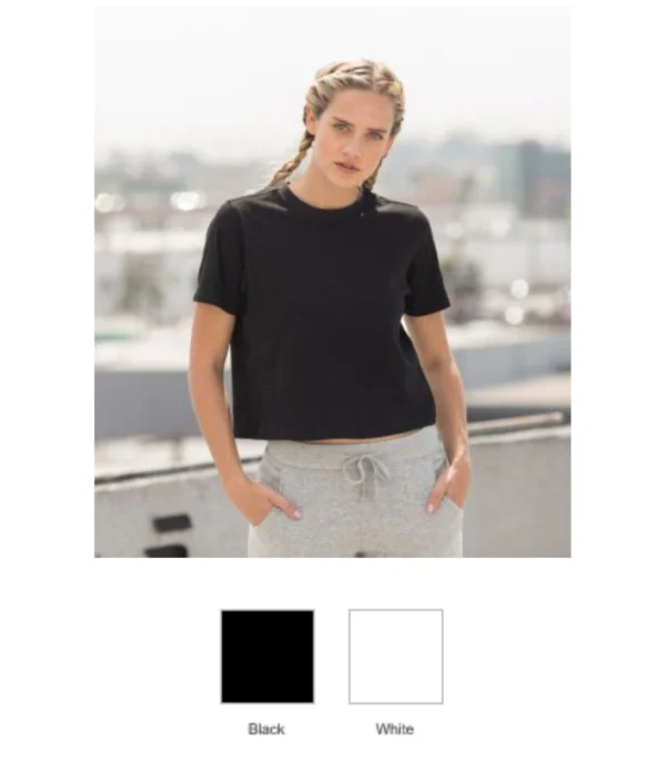 SF SK237 Ladies Cropped T-Shirt